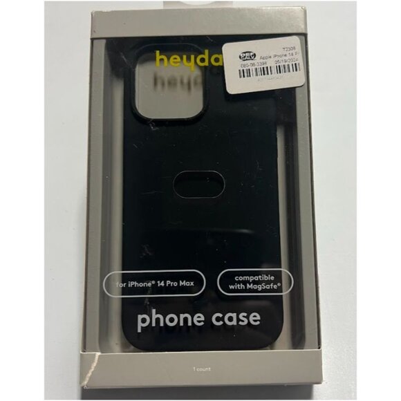Heyday Magnetic Silicone Case for iPhone 14 Pro Max Black Cover - Picture 1 of 4